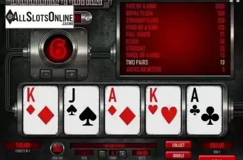 Game Screen 3. Double Poker (Tom Horn Gaming) from Tom Horn Gaming