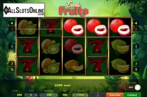 Win Screen . Exotic Fruits (Five Men Games) from Five Men Games