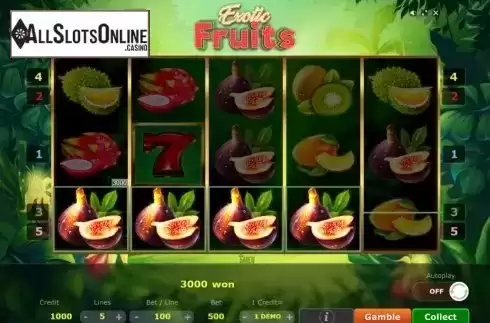 Win Screen 3. Exotic Fruits (Five Men Games) from Five Men Games