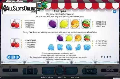 Screen7. Fruit Shop Christmas Edition from NetEnt