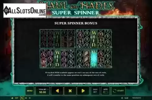 Features 3. Haul of Hades - Super Spinner from Greentube