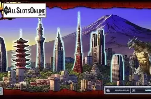 Bonus Level #1 screen. King of Kaiju: Rampage Riches from Lost World Games