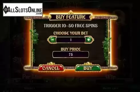 Buy Feature screen