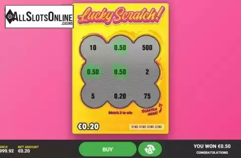 Game Screen 3. Lucky Scratch (Hacksaw Gaming) from Hacksaw Gaming