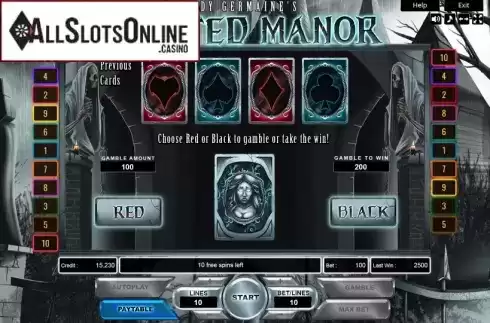 Gamble. Lady Germaines Haunted Manor from Platin Gaming
