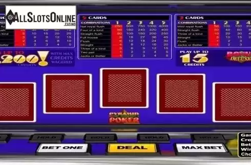 Game Screen. Pyramid Bonus Deluxe (Betsoft) from Betsoft