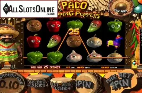 Reels. Paco and the Popping Peppers from Betsoft