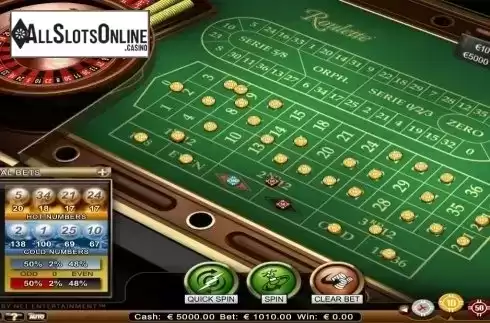 Game Screen. Roulette Advanced High Limit from NetEnt