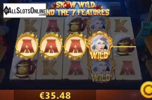 Wild win screen 2. Snow wild and the 7 features from Red Tiger
