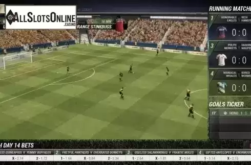 Game Screen. Virtual Football (Leap Gaming) from Leap Gaming
