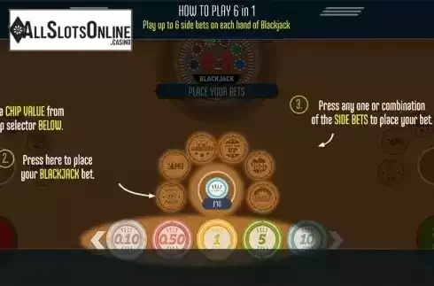 Paytable . 6 in 1 Blackjack (Felt Gaming) from Felt