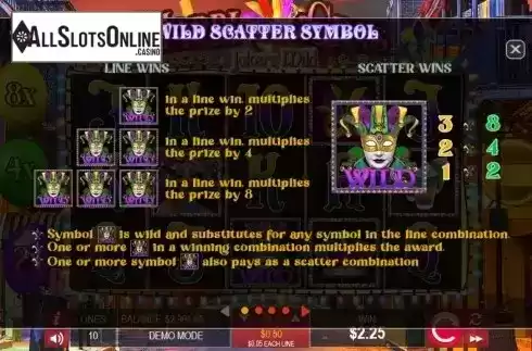 Wild-scatter symbol screen