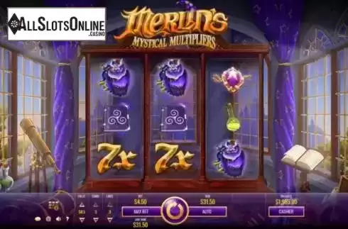 Win Screen 2. Merlin’s Mystical Multipliers from Rival Gaming