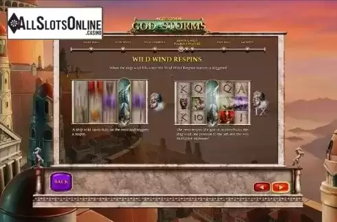 Paytable 4. Age of the Gods God of Storms from Playtech Vikings
