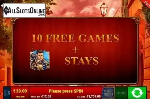 Free spins intro screen. Books & Bulls GDN from Gamomat