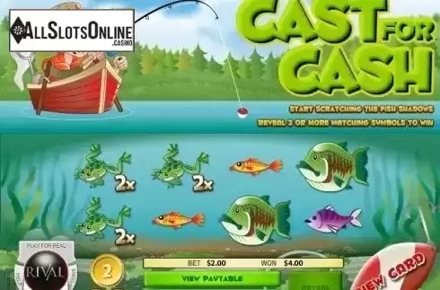 Screen3. Cast for Cash Scratch and Win from Rival Gaming