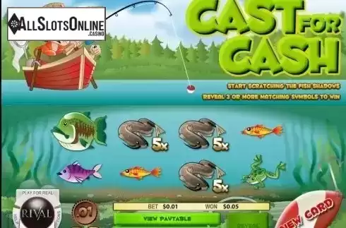 Screen4. Cast for Cash Scratch and Win from Rival Gaming