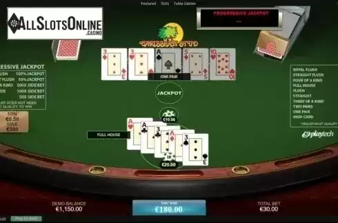 Game workflow 3. Caribbean Stud Poker (Playtech) from Playtech