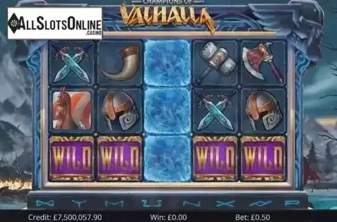 Reel Screen 2. Champions of Valhalla Jackpot from Eyecon