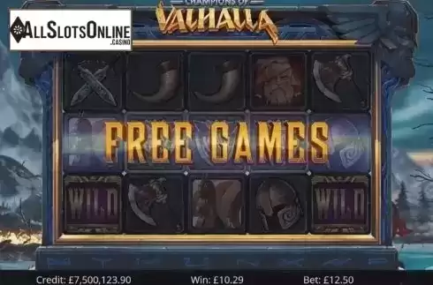 Free Spins. Champions of Valhalla Jackpot from Eyecon