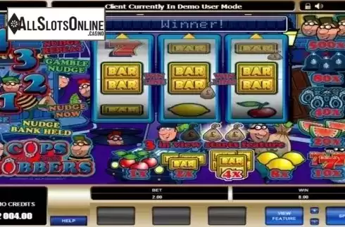 Win Screen . Cops and Robbers (Microgaming) from Microgaming