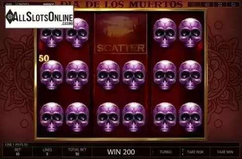 Win screen. Dia de Los Muertos (Endorphina) from Endorphina