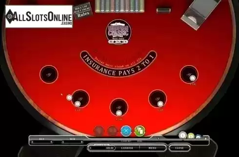 Game Screen. European Classic Blackjack MH from Oryx