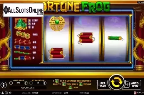 Reel Screen. Fortune Frog (Top Trend Gaming) from TOP TREND GAMING
