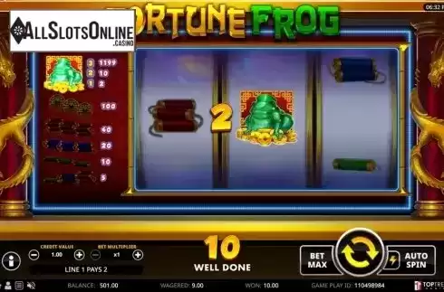 Win Screen . Fortune Frog (Top Trend Gaming) from TOP TREND GAMING
