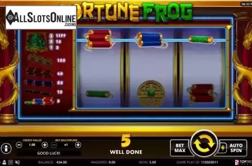 Win Screen 4. Fortune Frog (Top Trend Gaming) from TOP TREND GAMING