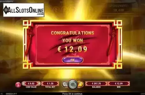 Win Free spins screen