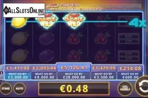 Win Screen . Fruit Stack Super Double Wild from Cayetano Gaming