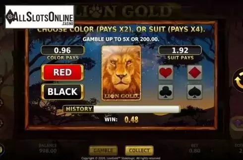 Gamble. Lion Gold Super Stake Edition from StakeLogic