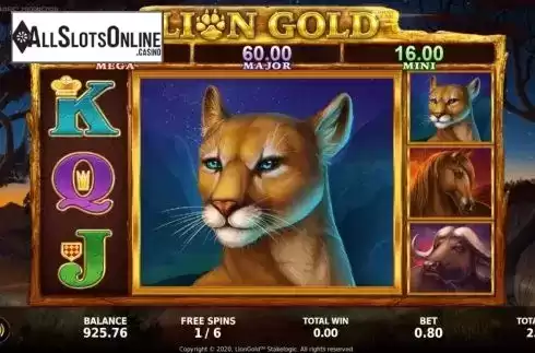 Free Spins 2. Lion Gold Super Stake Edition from StakeLogic