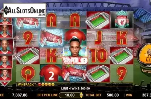 Win Screen 1. Liverpool Football Club Slots from Aspect Gaming