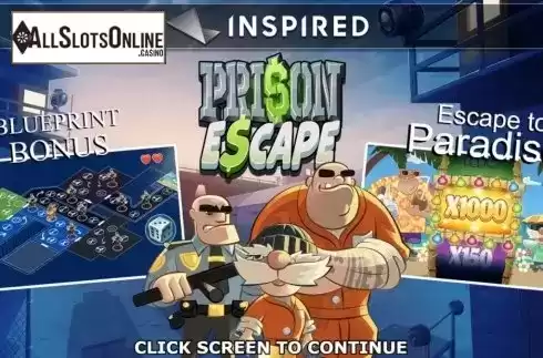 Start Screen. Prison Escape (Inspired Gaming) from Inspired Gaming