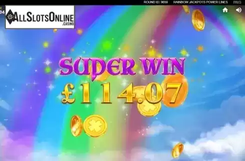 Super Win. Rainbow Jackpots Power Lines from Red Tiger