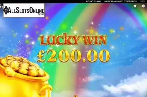 Lucky Win. Rainbow Jackpots Power Lines from Red Tiger