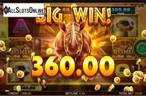 Big Win 2. Rhino Rampage Lightning Spins from Blueprint