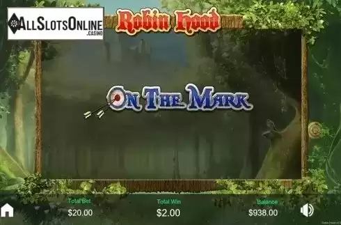 On the Mark bonus screen. Robin Hood and his Merry Wins from Revolver Gaming