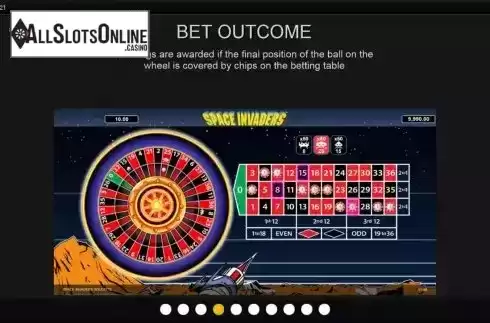 Bet outcome screen