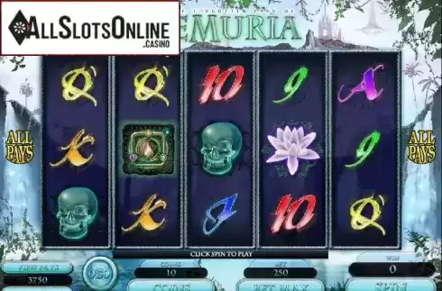 Screen 1. The Forgotten Land of Lemuria from Microgaming
