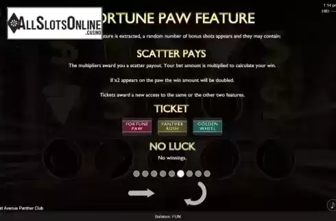 Fortune Paw feature screen