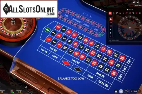 Game Screen. Auto Roulette (Evolution Gaming) from Evolution Gaming