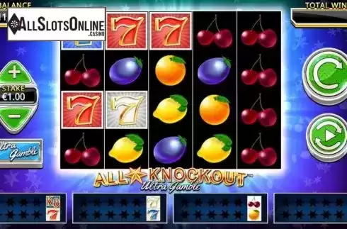 Reel Screen. All Star Knockout Ultra Gamble from Northern Lights Gaming