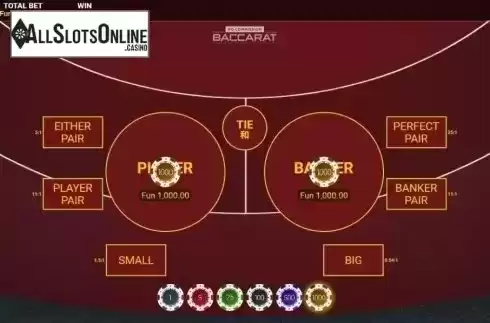 Reel screen. Bitcoin Baccarat no commission from OneTouch