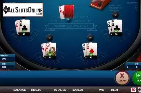 Game Screen 2. Blackjack Vegas Strip (Red Rake) from Red Rake