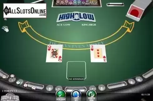 Game Screen. Casino High Low Poker (iSoftBet) from iSoftBet