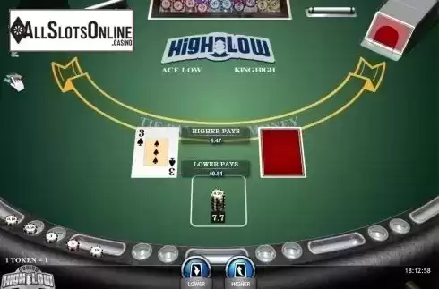 Game Screen. Casino High Low Poker (iSoftBet) from iSoftBet