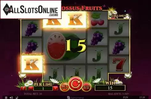 Win Screen 3. Colossus Fruits Easter Edition from Spinomenal